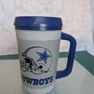 Vtg Dallas Cowboys NFL Football 7-11 Insulated Mug Cup Tumbler Aladdin w/Lid USA